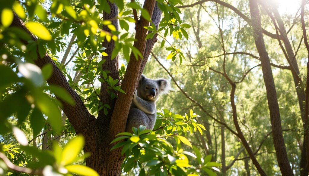 Koala in seinem natürlichen Lebensraum