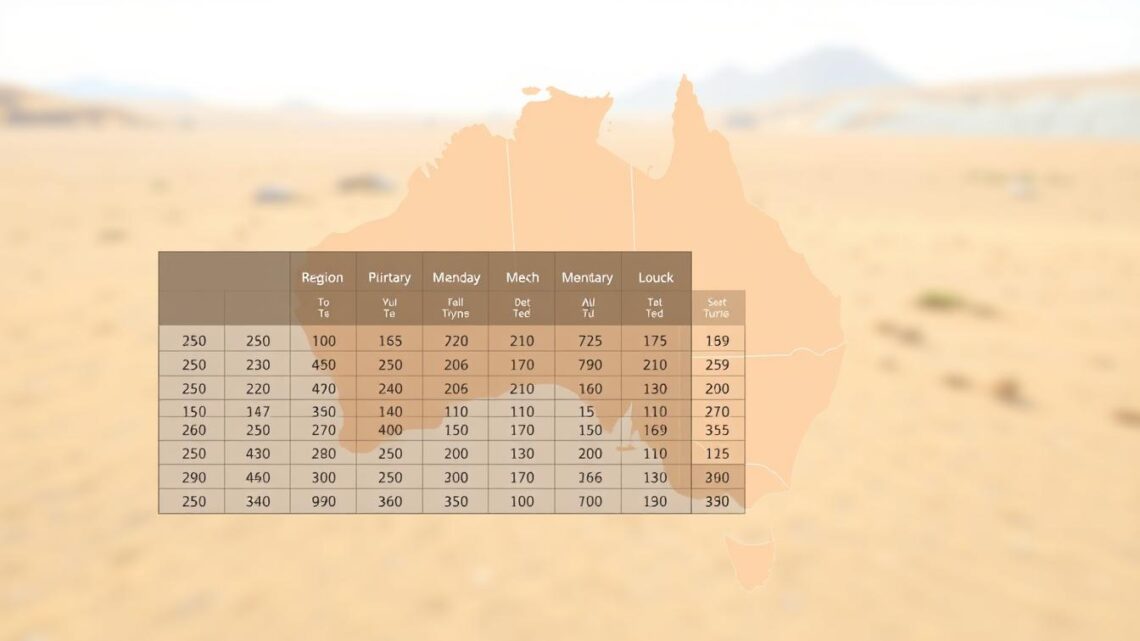Australien Klimatabelle – Temperaturen im Überblick