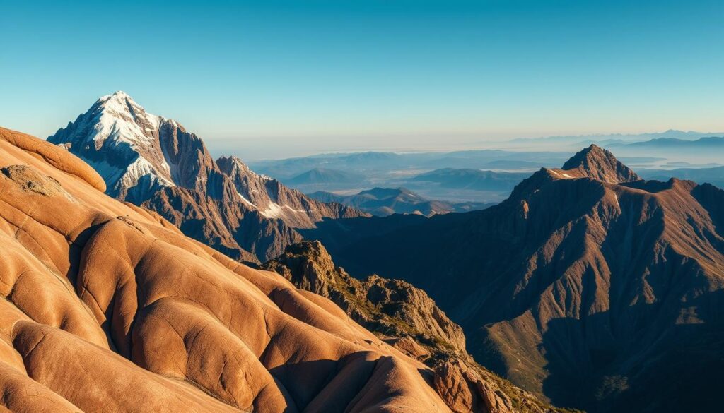 Geologische Formation der Snowy Mountains