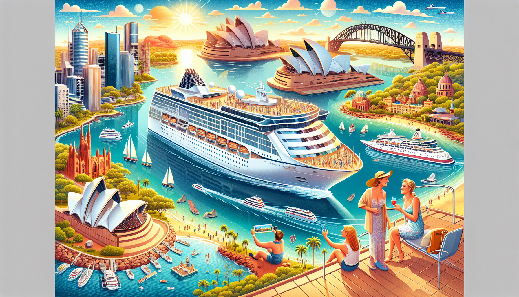 15 Tage Rundreise Australien - Kreuzfahrt mit der Voyager of the Seas ab/an Brisbane mit Rundreise 15-tägig mit Flüge Premium-Schiff mit Vollpen Frühstück